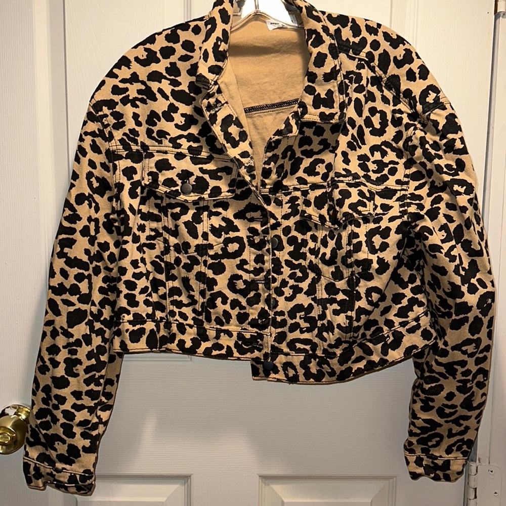 Leopard Jean Jacket - Picture 2 of 3